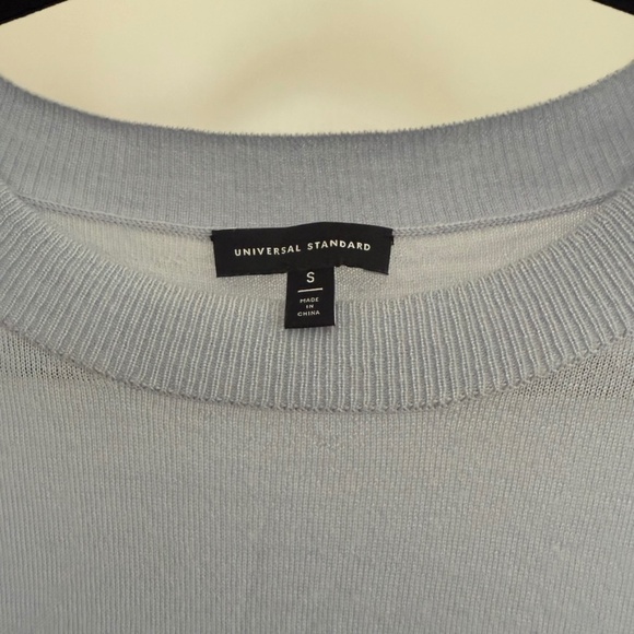 Universal Standard Featherweight Merino Sweater Blue S (14-16) - Picture 3 of 7